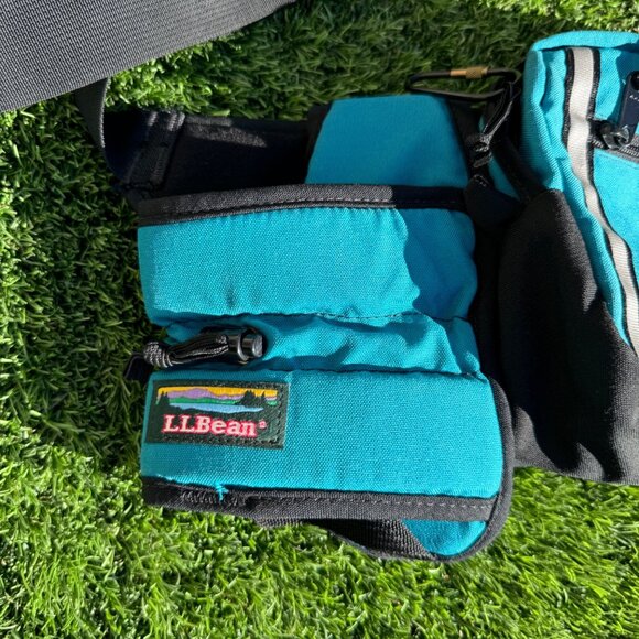 LL Bean Fanny Pack With Bottle‎ Holder - Teal & Black - Adjustable Belt - Picture 7 of 7